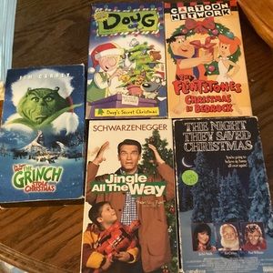 CHRISTMAS VHS MOVIE LOT